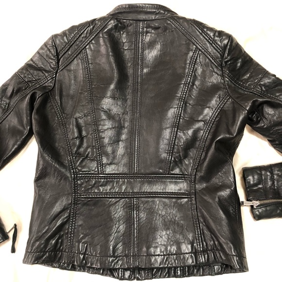 Michael Kors Leather Jacket - Picture 5 of 6